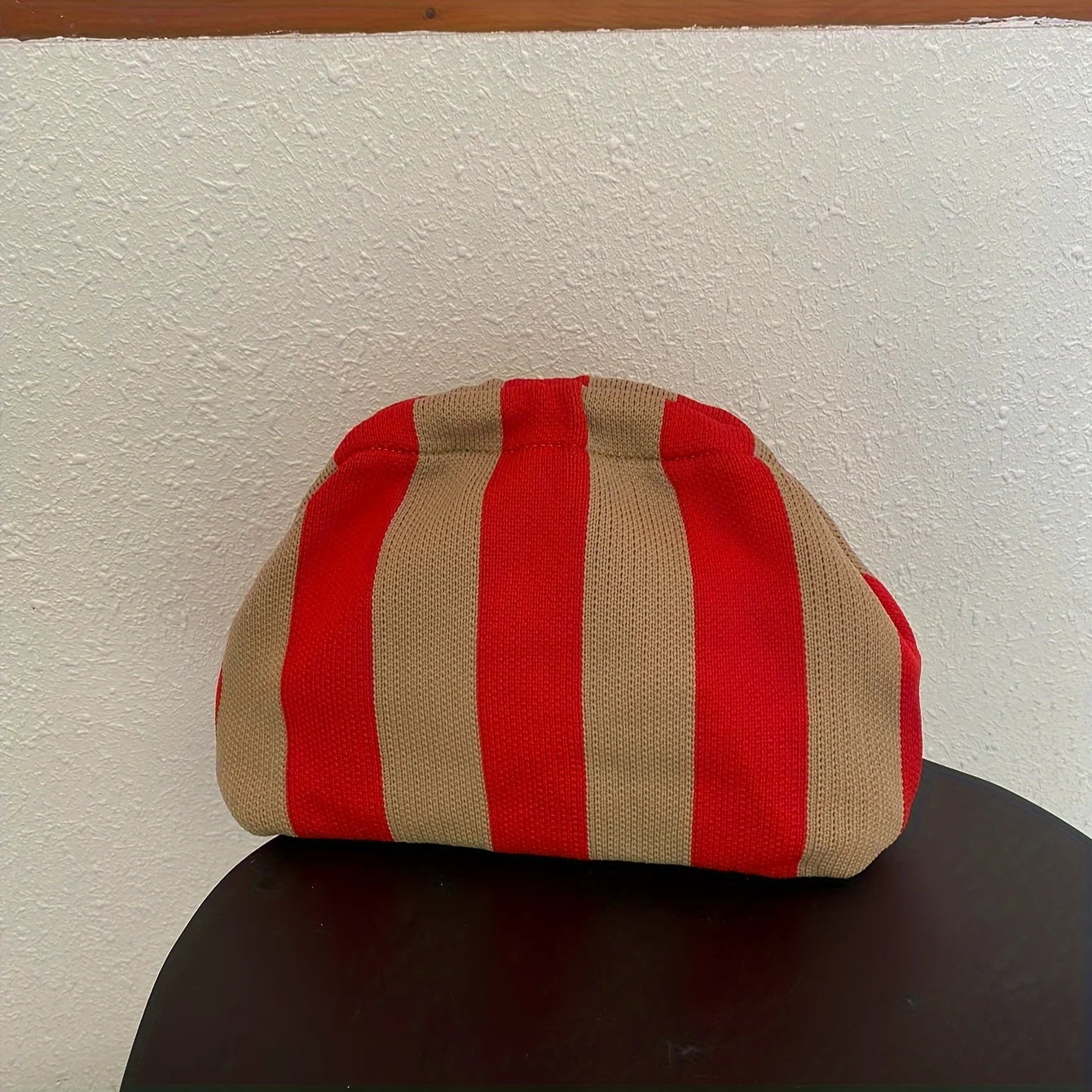 Striped Color-Block Clutch – Lightweight Multipurpose Coin Purse & Travel Pouch for Women