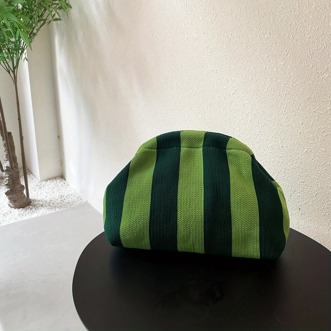 Striped Color-Block Clutch – Lightweight Multipurpose Coin Purse & Travel Pouch for Women